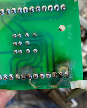 Oil boiler PCB repair detail